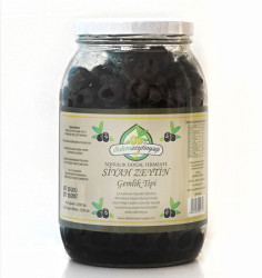Doğal Fermente Siyah Zeytin Gemlik Tipi Net: 1350 gr.