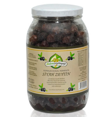 Doğal Fermente Siyah Zeytin Net: 1350 gr. - 1